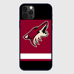 Чехол для iPhone 12 Pro Max Arizona Coyotes, цвет: 3D-черный