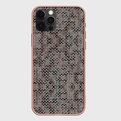 Чехол для iPhone 12 Pro Max Кольчуга, цвет: 3D-светло-розовый