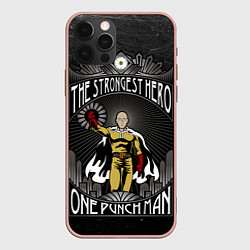 Чехол для iPhone 12 Pro The Strongest Hero, цвет: 3D-светло-розовый