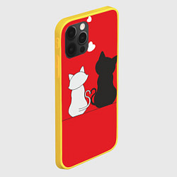 Чехол для iPhone 12 Pro Cat Love, цвет: 3D-желтый — фото 2