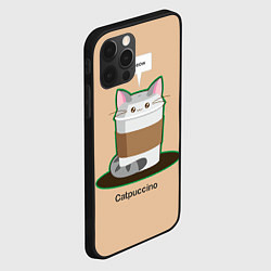 Чехол для iPhone 12 Pro Catpuccino, цвет: 3D-черный — фото 2