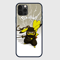 Чехол для iPhone 12 Pro Pikachu, цвет: 3D-черный