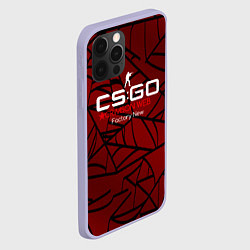 Чехол для iPhone 12 Pro Cs:go - Crimson Web Style Factory New Кровавая пау, цвет: 3D-светло-сиреневый — фото 2