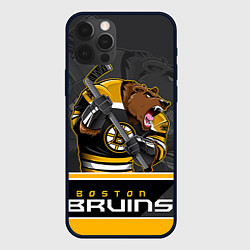 Чехол для iPhone 12 Pro Boston Bruins, цвет: 3D-черный