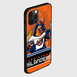 Чехол для iPhone 12 Pro New York Islanders, цвет: 3D-черный — фото 2