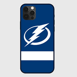 Чехол для iPhone 12 Pro Tampa Bay Lightning, цвет: 3D-черный
