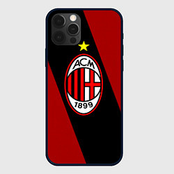 Чехол для iPhone 12 Pro Milan FC: Red Collection, цвет: 3D-черный