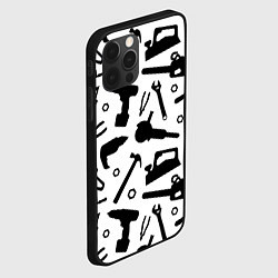 Чехол для iPhone 12 Pro Строитель 7, цвет: 3D-черный — фото 2