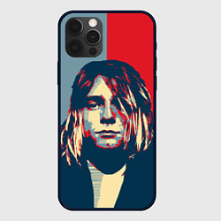 Чехол для iPhone 12 Pro Kurt Cobain, цвет: 3D-черный