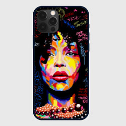 Чехол для iPhone 12 Pro Ямайка, девушка, цвет: 3D-черный