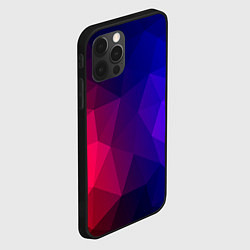 Чехол для iPhone 12 Pro Red&Blue, цвет: 3D-черный — фото 2