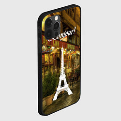 Чехол для iPhone 12 Pro Bonjour - Paris, цвет: 3D-черный — фото 2