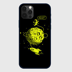 Чехол для iPhone 12 Pro Hello!, цвет: 3D-черный