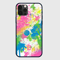 Чехол для iPhone 12 Pro Брызги, цвет: 3D-черный