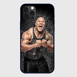 Чехол для iPhone 12 Pro Dwayne Johnson, цвет: 3D-черный