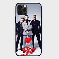 Чехол для iPhone 12 Pro Depeche Mode: Red Flower, цвет: 3D-черный