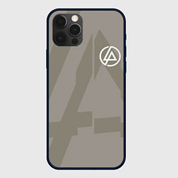 Чехол для iPhone 12 Pro Linkin Park: Grey style, цвет: 3D-черный