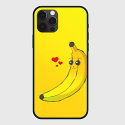 Чехол для iPhone 12 Pro Just Banana (Yellow), цвет: 3D-черный
