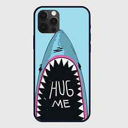 Чехол для iPhone 12 Pro Shark: Hug me, цвет: 3D-черный