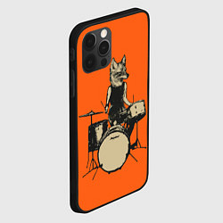 Чехол для iPhone 12 Pro Drums Fox, цвет: 3D-черный — фото 2