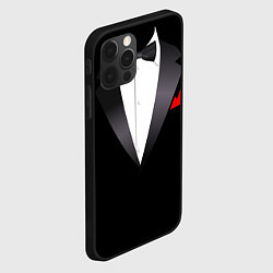 Чехол для iPhone 12 Pro Смокинг мистера, цвет: 3D-черный — фото 2