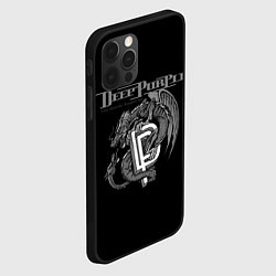 Чехол для iPhone 12 Pro Deep Purple: Dark Dragon, цвет: 3D-черный — фото 2