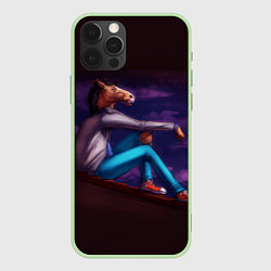 Чехол для iPhone 12 Pro BoJack, цвет: 3D-салатовый