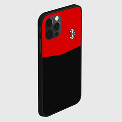 Чехол для iPhone 12 Pro АC Milan: R&B Sport, цвет: 3D-черный — фото 2