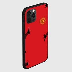 Чехол для iPhone 12 Pro FC Manchester United: Red Original, цвет: 3D-черный — фото 2