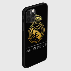 Чехол для iPhone 12 Pro FC Real Madrid: Gold Edition, цвет: 3D-черный — фото 2