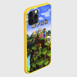 Чехол для iPhone 12 Pro Майнкрафт: Юрий, цвет: 3D-желтый — фото 2