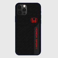 Чехол для iPhone 12 Pro Honda: Sport Line, цвет: 3D-черный