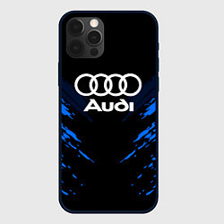 Чехол для iPhone 12 Pro Audi: Blue Anger, цвет: 3D-черный