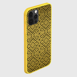 Чехол для iPhone 12 Pro Обережная вышивка, цвет: 3D-желтый — фото 2