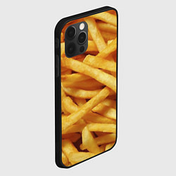 Чехол для iPhone 12 Pro Картофель фри, цвет: 3D-черный — фото 2