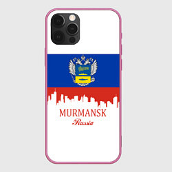 Чехол для iPhone 12 Pro Murmansk: Russia, цвет: 3D-малиновый