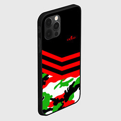 Чехол для iPhone 12 Pro CS:GO Red Camo, цвет: 3D-черный — фото 2