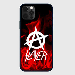 Чехол для iPhone 12 Pro Slayer Flame, цвет: 3D-черный