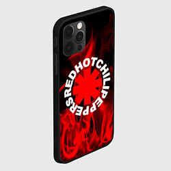 Чехол для iPhone 12 Pro RHCP: Red Flame, цвет: 3D-черный — фото 2