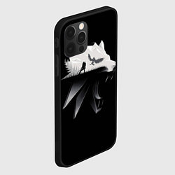 Чехол для iPhone 12 Pro Волк Ведьмака, цвет: 3D-черный — фото 2