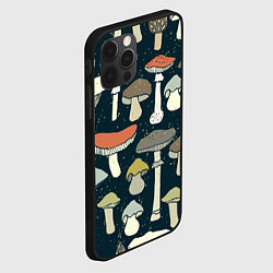 Чехол для iPhone 12 Pro Грибной лес, цвет: 3D-черный — фото 2