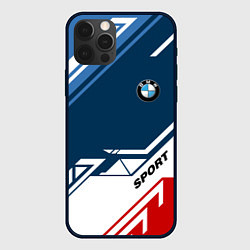 Чехол для iPhone 12 Pro BMW SPORT, цвет: 3D-черный