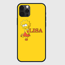Чехол для iPhone 12 Pro Lisa Simpson, цвет: 3D-черный