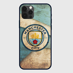Чехол для iPhone 12 Pro FC Man City: Old Style, цвет: 3D-черный