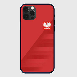 Чехол для iPhone 12 Pro Poland Team: Away WC-2018, цвет: 3D-черный