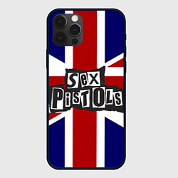 Чехол для iPhone 12 Pro Sex Pistols UK, цвет: 3D-черный