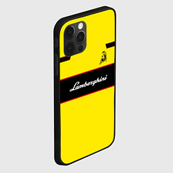 Чехол для iPhone 12 Pro Lamborghini Style, цвет: 3D-черный — фото 2