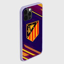 Чехол для iPhone 12 Pro Atletico Madrid, цвет: 3D-светло-сиреневый — фото 2