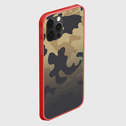 Чехол для iPhone 12 Pro Camouflage Khaki, цвет: 3D-красный — фото 2