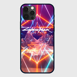 Чехол для iPhone 12 Pro Cyberpunk 2077: Neon Lines, цвет: 3D-черный